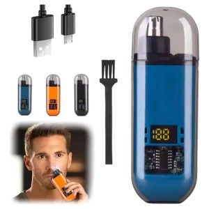 Electric Nose Hair Trimmer (Rechargeable Stainless Steel Nose Trimmer)
