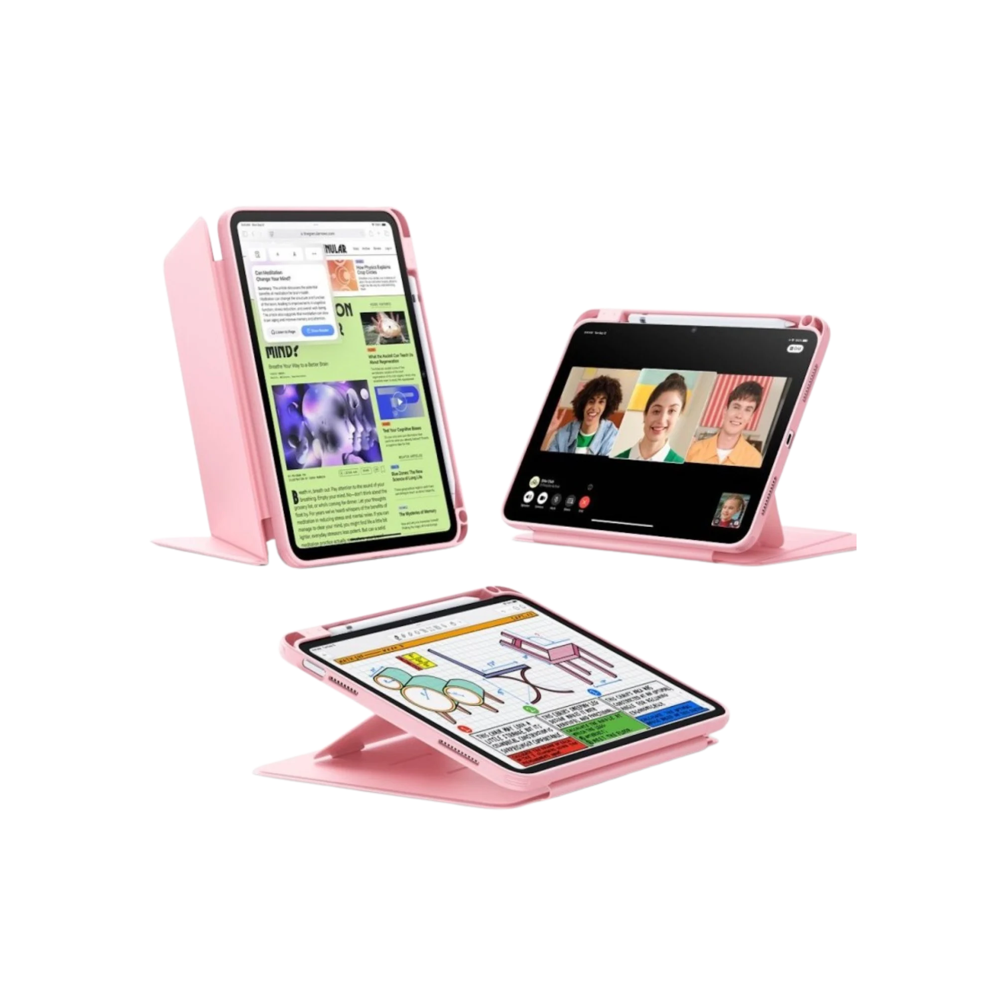ESR Flip Hybrid Case with Pencil Holder for iPad