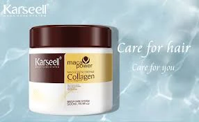 Karseell Collagen Hair Mask Maca Power 500ml Deep Repair Conditioning Argan Oil Collagen Hair Mask Essence for Dry Damaged Hair All Hair Types