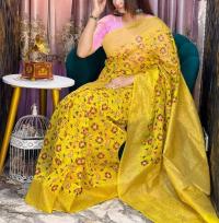 Half Silk Handprited Sarees