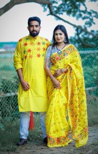 কাপল ড্রেস Couple Saree Sets
