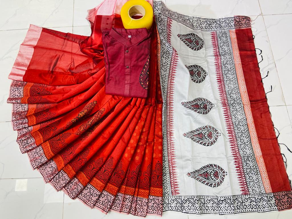 কাপল ড্রেস Couple Saree Sets