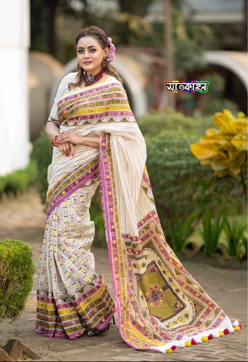 Half silk sharee