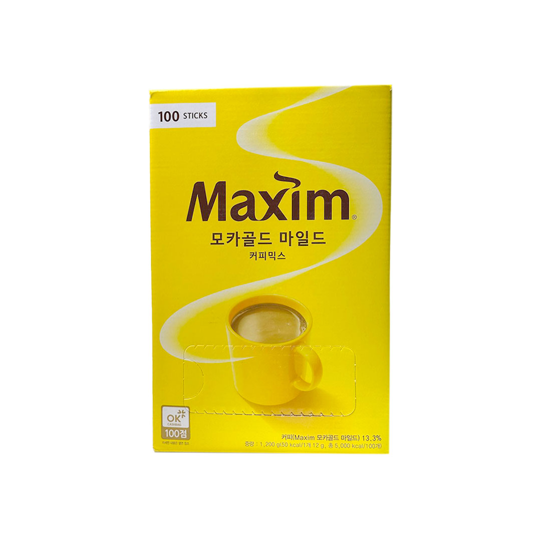 Maxim Mocha Gold Mild Black Coffee 50 pcs Stick
