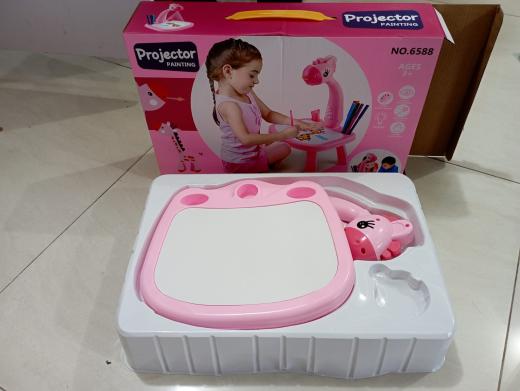 Little Hands Drawing Projector Table for Kids, Trace and Draw Projector Toy with Light