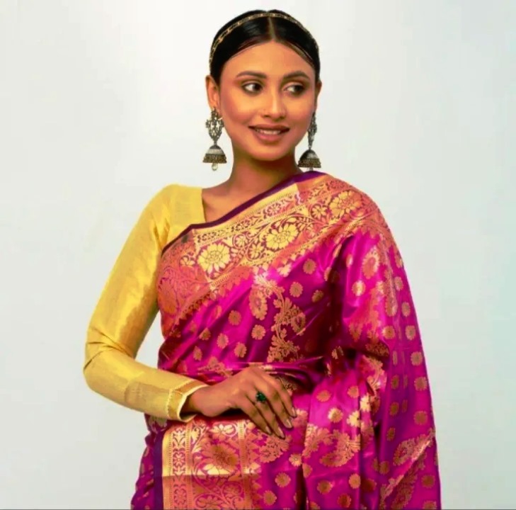 সিল্ক কাতান শাড়ি