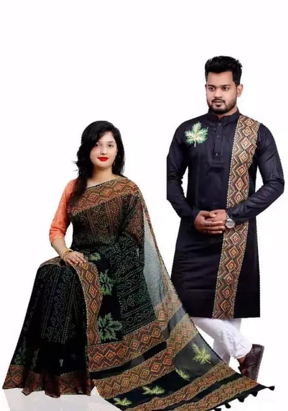 কাপল ড্রেস Couple Saree Sets