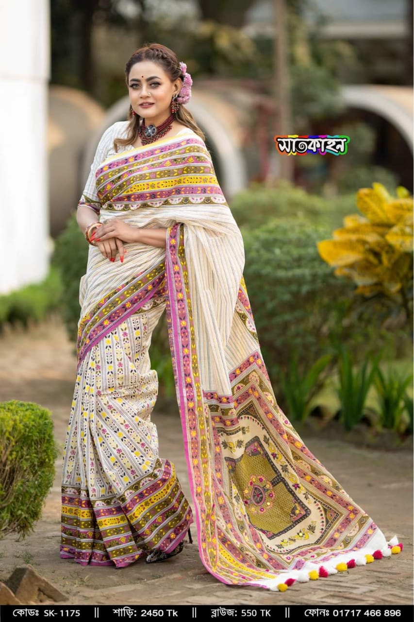 Half silk sharee