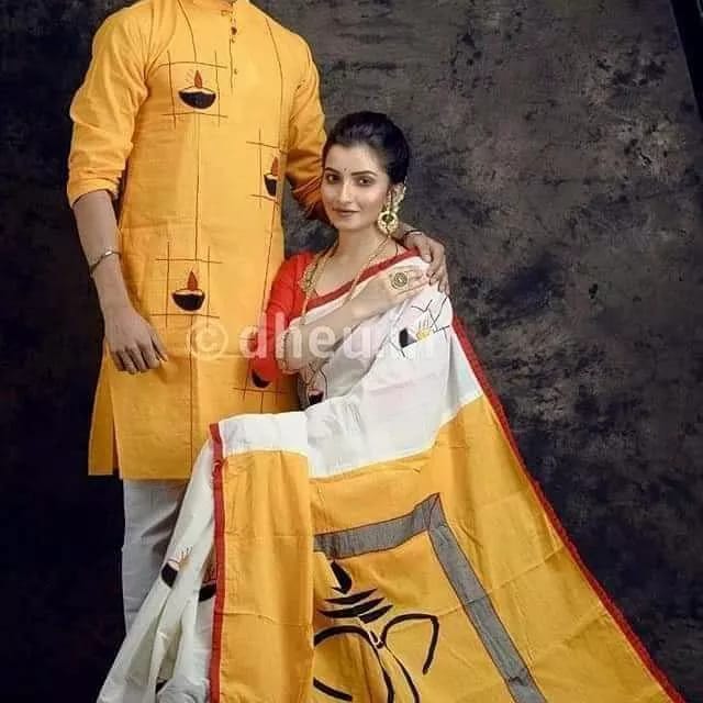 কাপল ড্রেস Couple Saree Sets