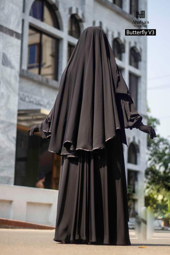 সামিয়া বোরকা সেট হিজাব নিকাবসহ