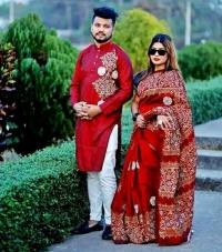 কাপল ড্রেস Couple Saree Sets