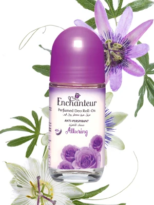 Enchanteur Alluring Anti-Perspirant Deodorant Roll-On For Women| 48-Hours Long Odour Protection| Soothing Floral French Fragrance| Quick Drying & Non-Sticky| 50ml