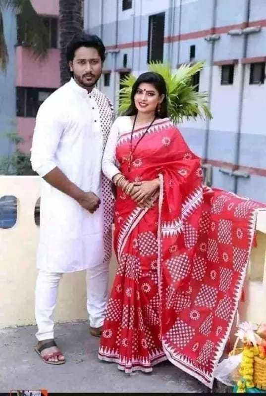 কাপল ড্রেস Couple Saree Sets