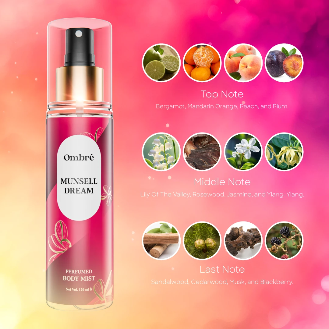 Ombre Perfumed Body Mist - Munsell Dream - 120ml